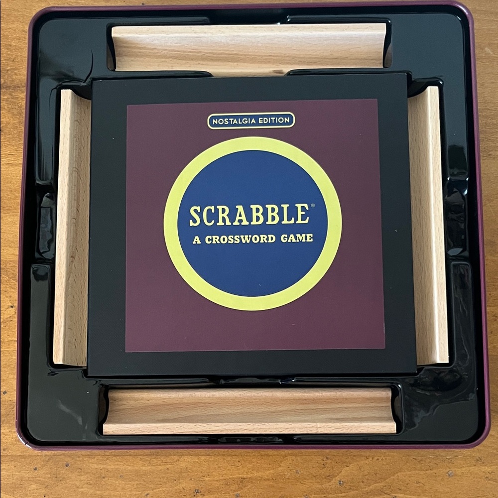 Scrabble Nostalgia Edition Board Game Tin Box Complete.